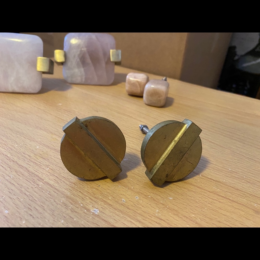 Brass knobs